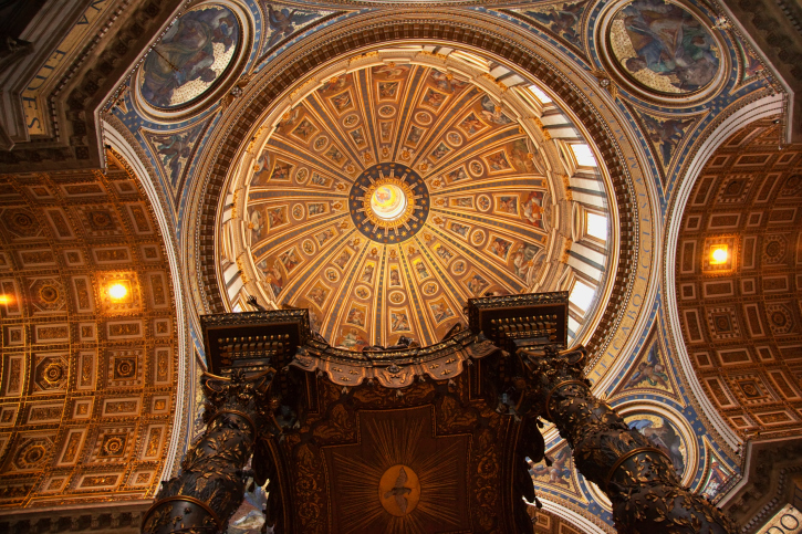 Saint_Peters_Basilica_Vatican_Inside_Michelangelos_Dome_Rome_Italy_Fine_Travel