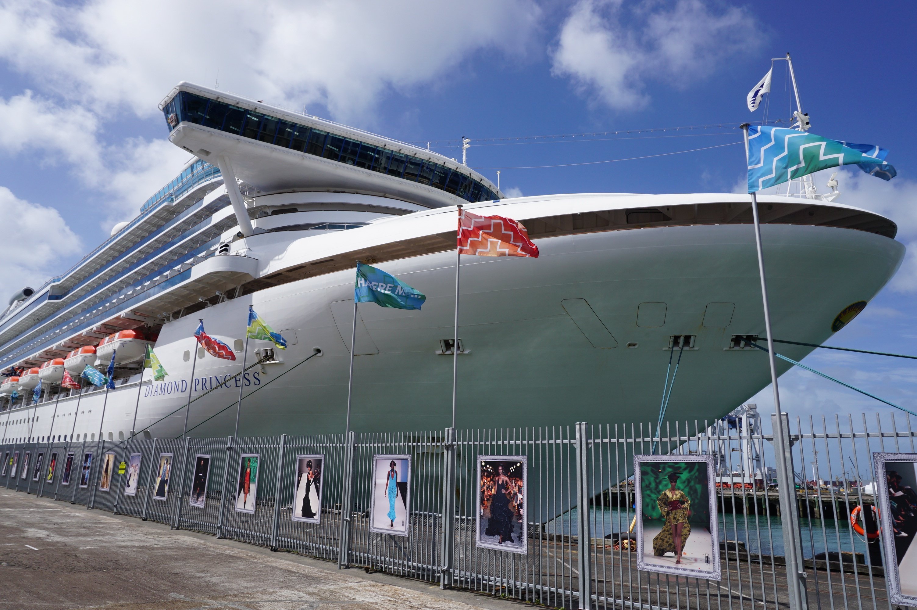 Diamond Princess in Auckland Harbour